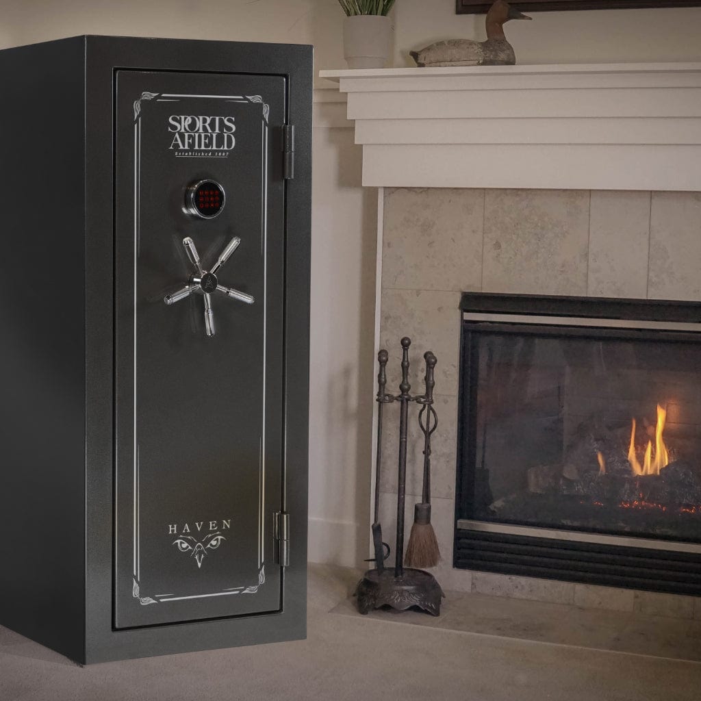 Sports Afield SA5925HX Haven Series Gun Safe | CA DOJ Approved | 24 Long Gun & 4 Handgun Capacity | 75 Minute Fire Rated