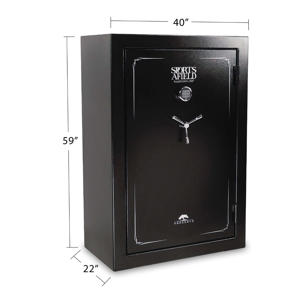 Sports Afield SA5940P Preserve Series Gun Safe | CA DOJ Approved | 40 Long Gun & 8 Handgun Capacity | 45 Minute Fire Rated