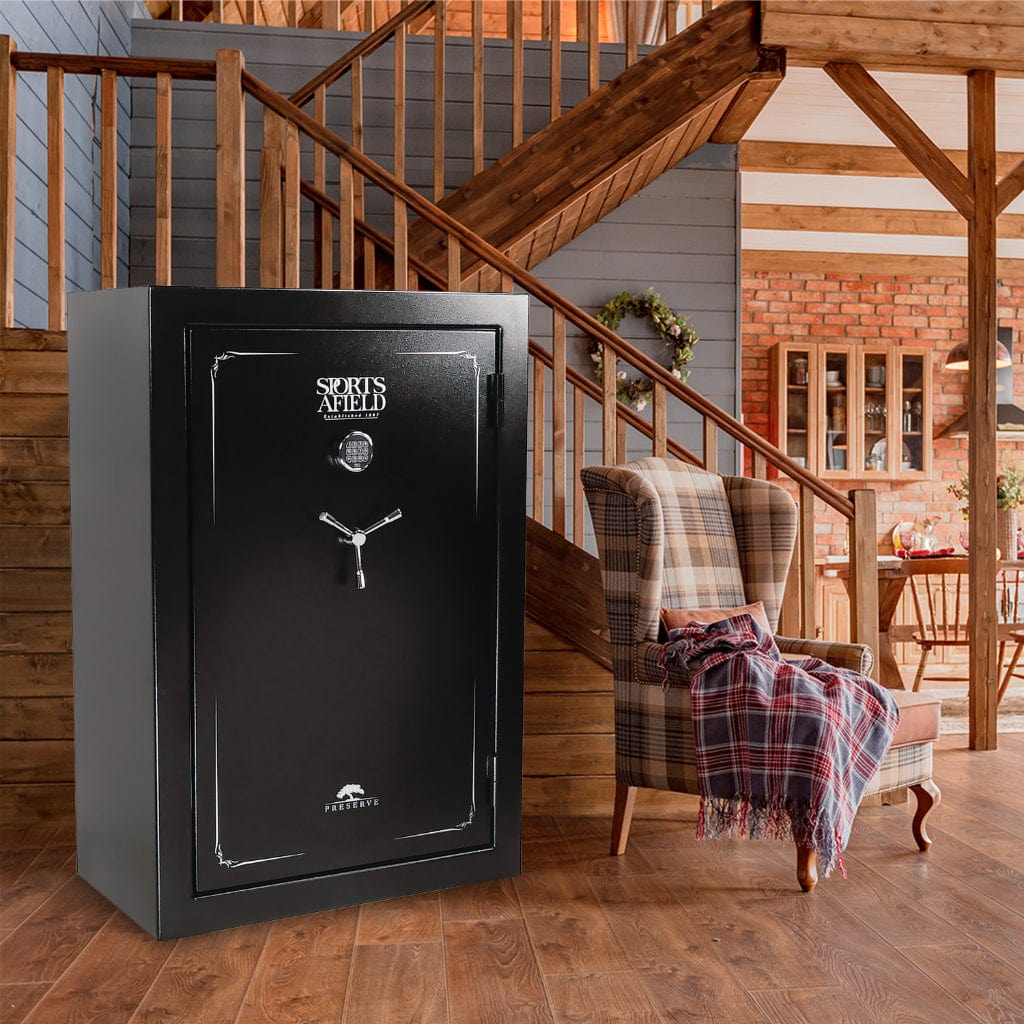 Sports Afield SA5940P Preserve Series Gun Safe | CA DOJ Approved | 40 Long Gun & 8 Handgun Capacity | 45 Minute Fire Rated