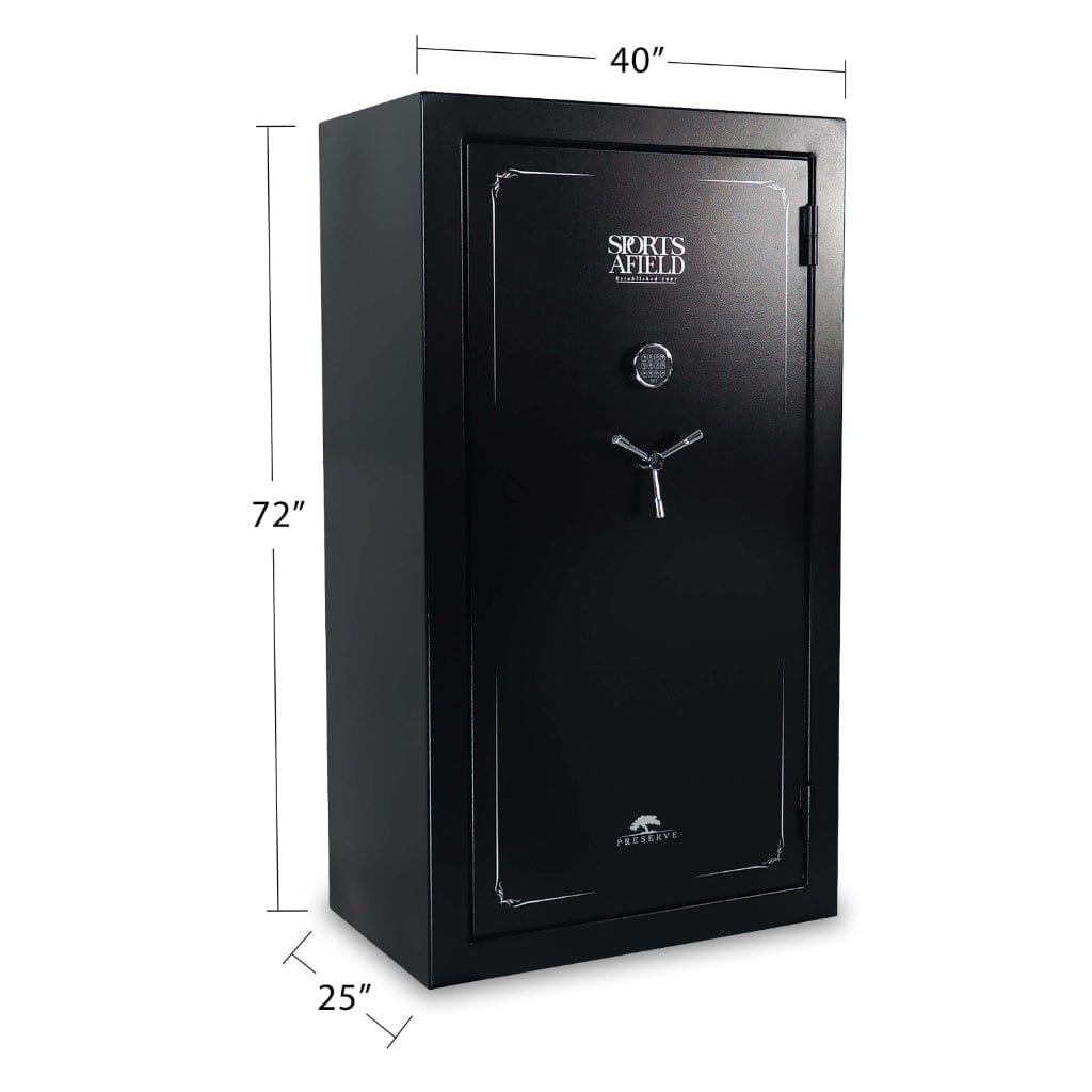 Sports Afield SA7240P Preserve Series Gun Safe | CA DOJ Approved | 60 Long Gun & 8 Handgun Capacity | 45 Minute Fire Rated