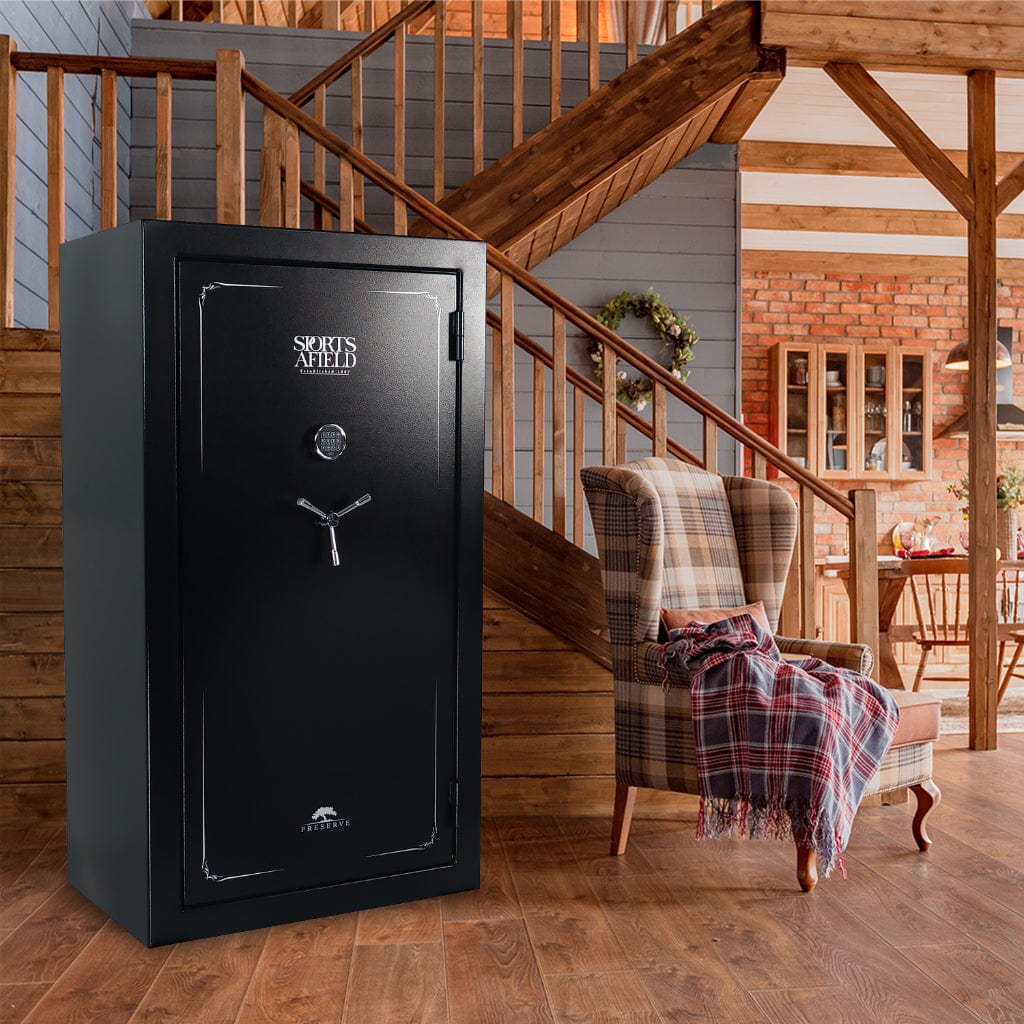 Sports Afield SA7240P Preserve Series Gun Safe | CA DOJ Approved | 60 Long Gun & 8 Handgun Capacity | 45 Minute Fire Rated