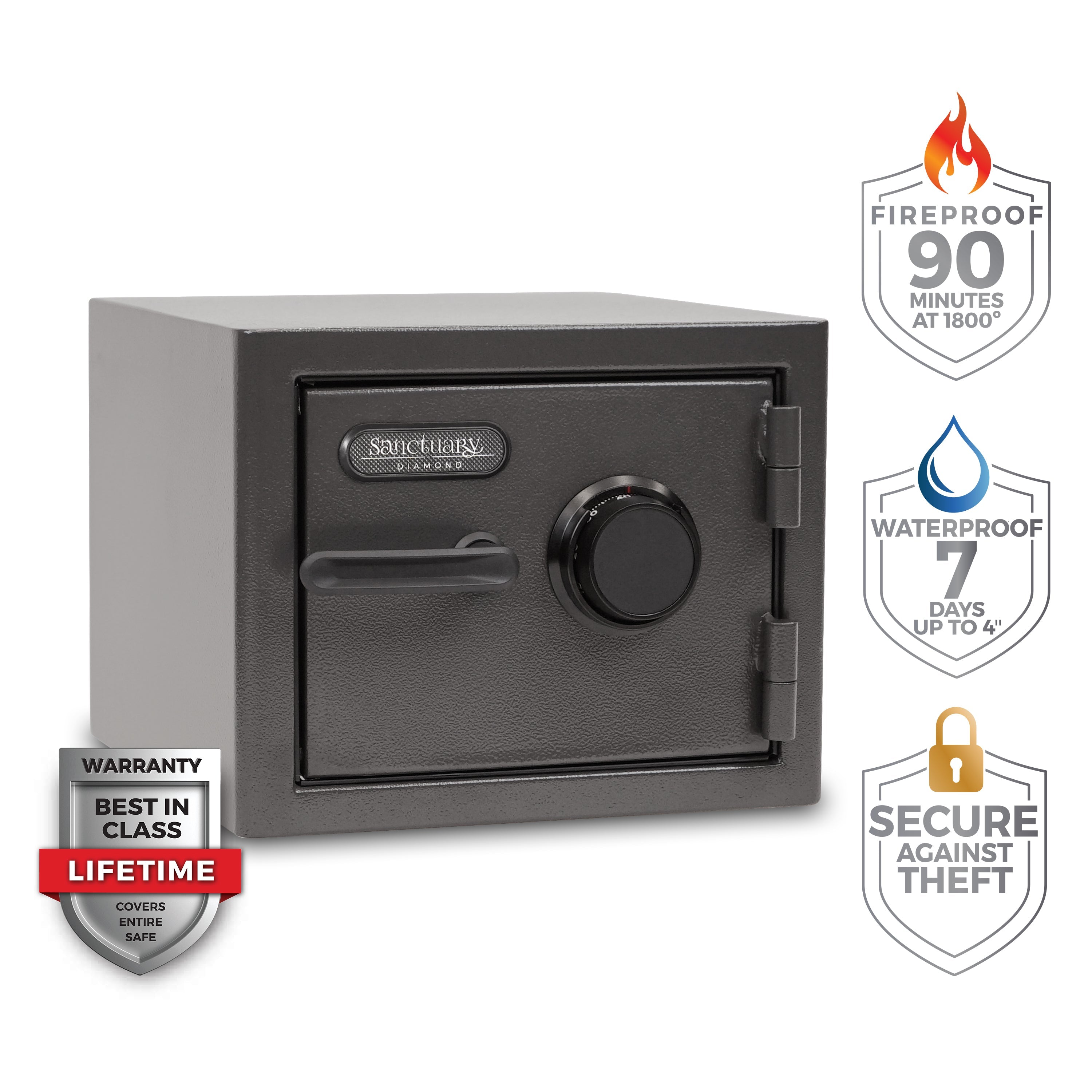 Sports Afield SA-DIA1-COM Sanctuary Diamond Series Home & Office Safe with Combo Lock